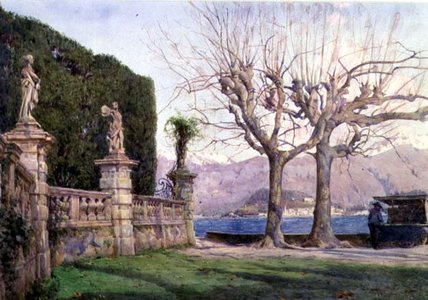 WikiOO.org - Enciclopedia of Fine Arts - Pictura, lucrări de artă Ernest Arthur Rowe - Villa Carlotta