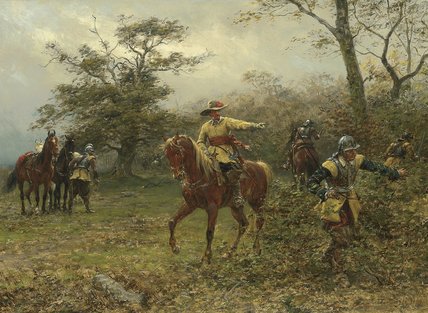 WikiOO.org - Encyclopedia of Fine Arts - Maleri, Artwork Ernest Crofts - The Boscobel Oak