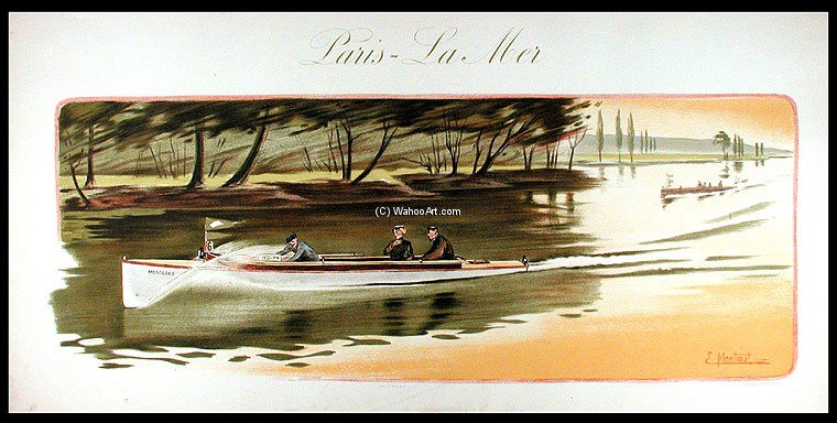 WikiOO.org - אנציקלופדיה לאמנויות יפות - ציור, יצירות אמנות Ernest Montaut - The Boat