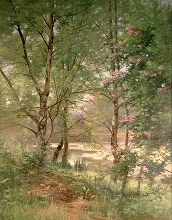 Wikioo.org - The Encyclopedia of Fine Arts - Painting, Artwork by Ernest Parton - In A Fairy Woodland