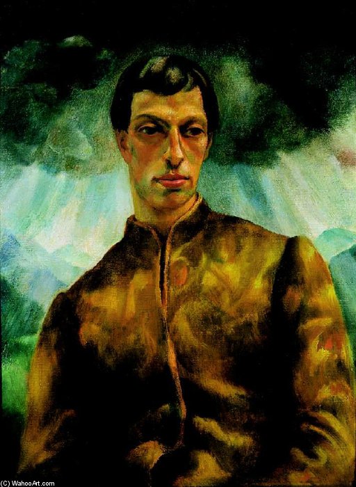 Wikioo.org - The Encyclopedia of Fine Arts - Painting, Artwork by Erzsebet Korb - Portrait Of A Man (józsef Pécsi)