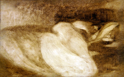 Wikioo.org - The Encyclopedia of Fine Arts - Painting, Artwork by Eugène Anatole Carrière - Sleeping Woman