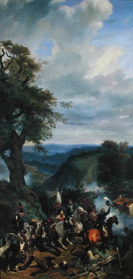 Wikioo.org - The Encyclopedia of Fine Arts - Painting, Artwork by Eugene Louis Lami - Battle In Argonne