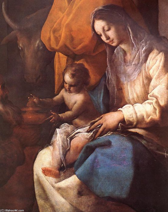 WikiOO.org - Encyclopedia of Fine Arts - Målning, konstverk Eugenio Cajes - The Adoration Of The Magi