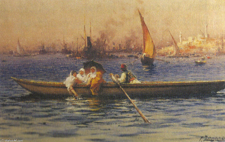 Wikioo.org – L'Enciclopedia delle Belle Arti - Pittura, Opere di Fausto Zonaro - barche