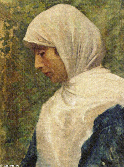 Wikioo.org - The Encyclopedia of Fine Arts - Painting, Artwork by Fausto Zonaro - Ottoman Woman