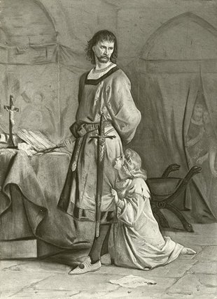 WikiOO.org - Encyclopedia of Fine Arts - Maleri, Artwork Felix Octavius Carr Darley - King John