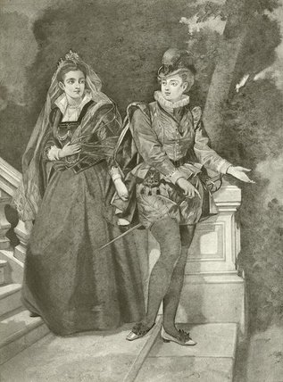 WikiOO.org - Encyclopedia of Fine Arts - Schilderen, Artwork Felix Octavius Carr Darley - Twelfth Night