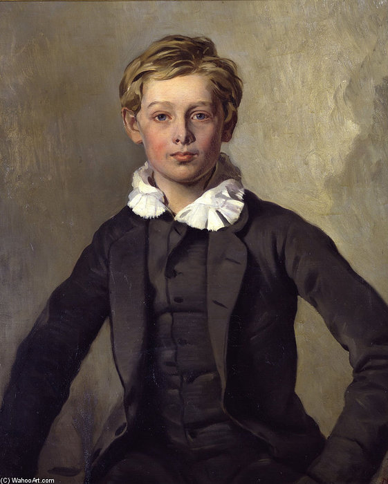 WikiOO.org - Енциклопедия за изящни изкуства - Живопис, Произведения на изкуството Ferdinand Von Rayski - Portrait Of Count Haubold Von Einsiedel