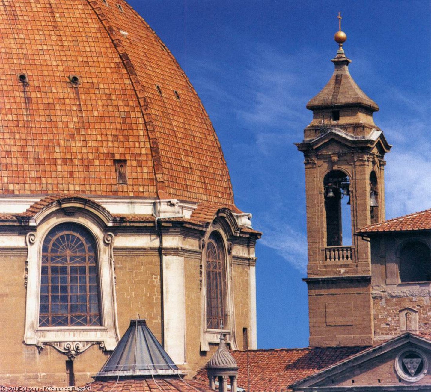 WikiOO.org - Encyclopedia of Fine Arts - Maľba, Artwork Ferdinando Ruggieri - The Bell Tower Of San Lorenzo