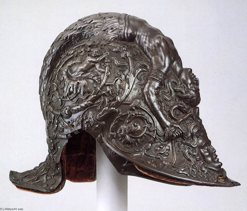 WikiOO.org - Encyclopedia of Fine Arts - Maľba, Artwork Filippo Negroli - Parade Helmet