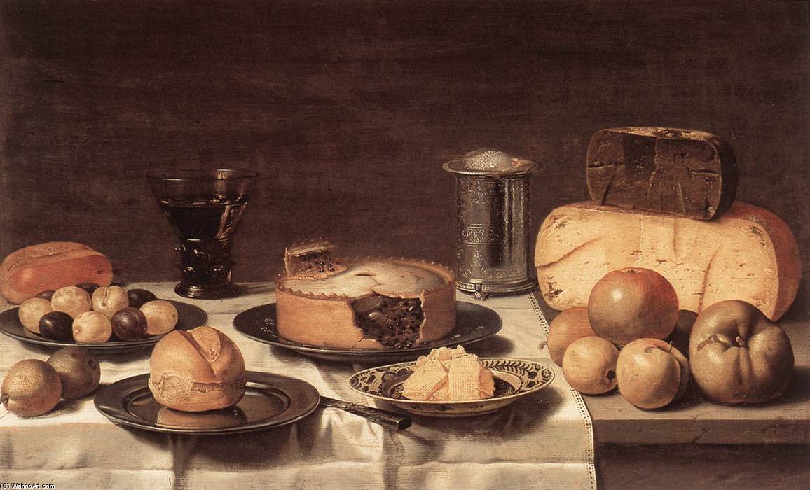 Wikioo.org – L'Enciclopedia delle Belle Arti - Pittura, Opere di Floris Van Schooten - la prima colazione