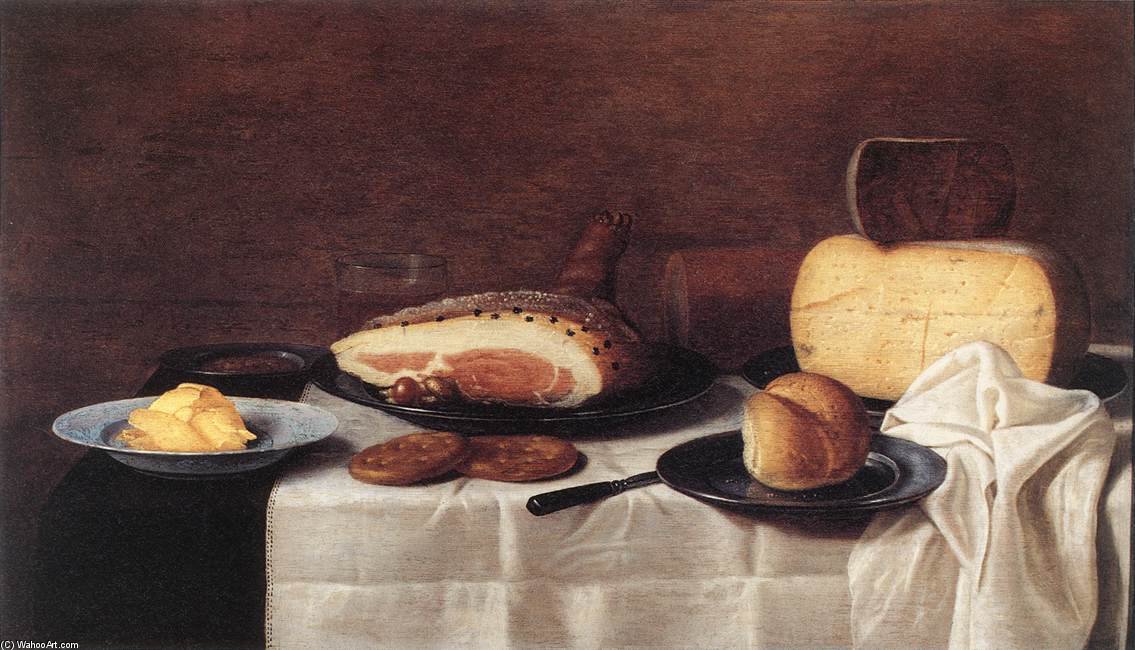 Wikioo.org - The Encyclopedia of Fine Arts - Painting, Artwork by Floris Gerritsz Van Schooten (Floris Verschoten) - Still-life