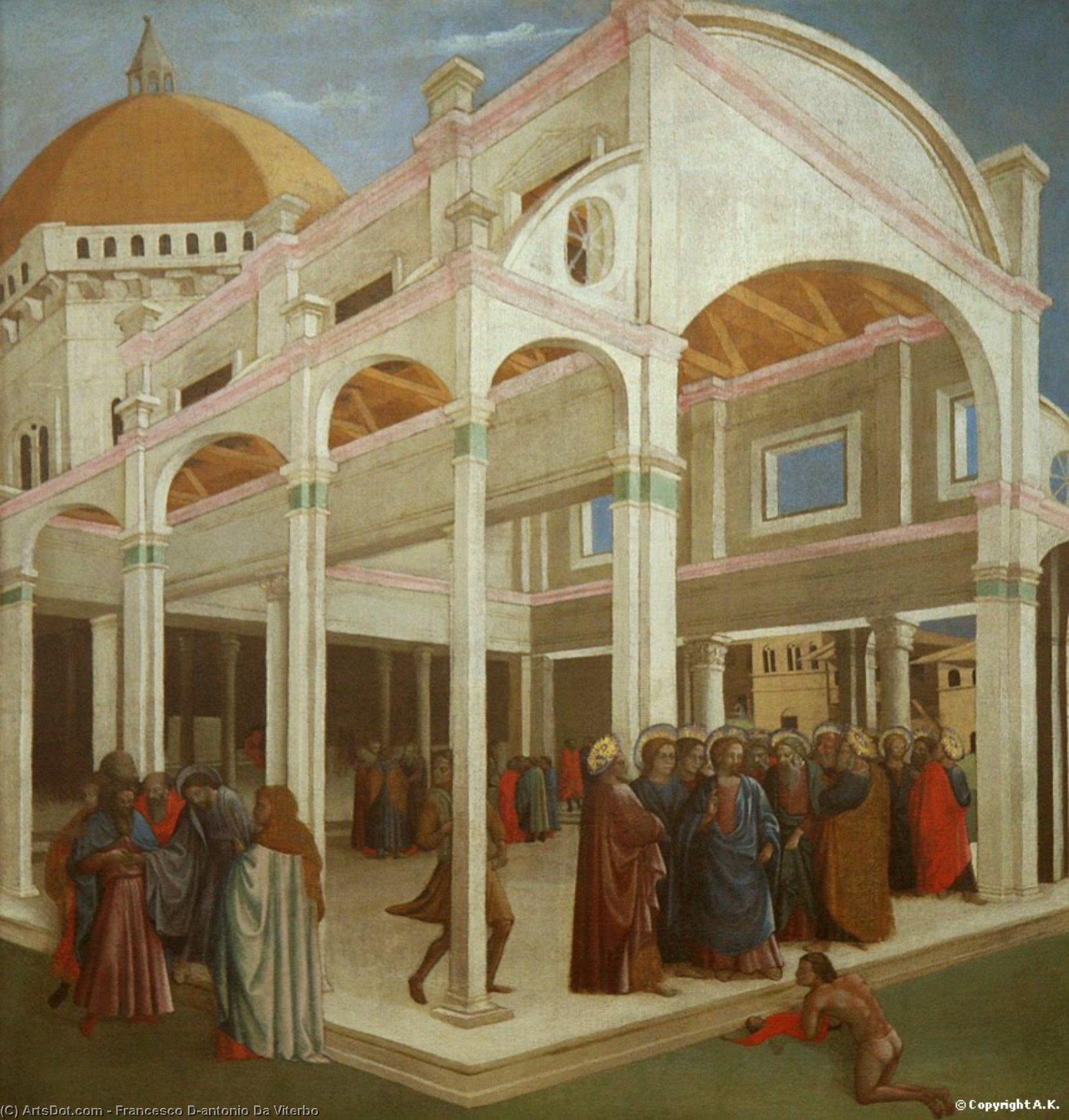 Wikioo.org - The Encyclopedia of Fine Arts - Painting, Artwork by Francesco D'antonio Da Viterbo - Masaccio And Francesco D'antonio