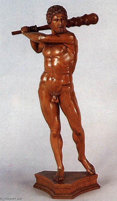 Wikioo.org - The Encyclopedia of Fine Arts - Painting, Artwork by Francesco Da Sant'agata - Hercules
