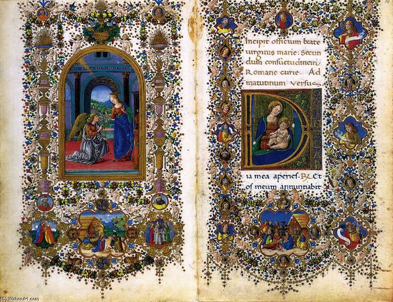 WikiOO.org - Encyclopedia of Fine Arts - Maalaus, taideteos Francesco Rosselli - Book Of Hours Of Lorenzo De' Medici