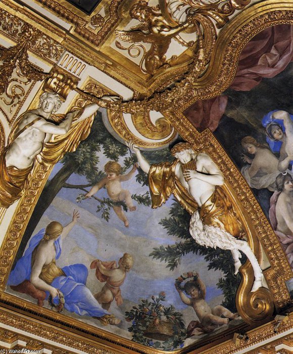 Wikioo.org - The Encyclopedia of Fine Arts - Painting, Artwork by Francesco Vanni - Ceiling Decoration (detail)