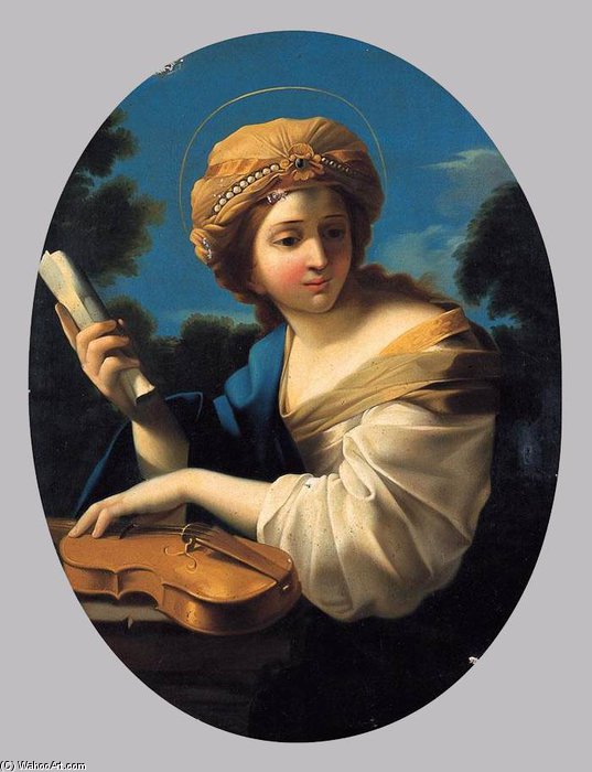 WikiOO.org - Encyclopedia of Fine Arts - Målning, konstverk Francesco Vanni - St Cecilia
