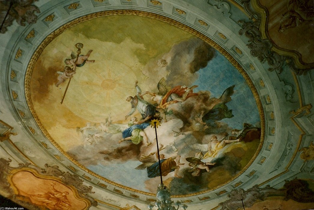 Wikioo.org - The Encyclopedia of Fine Arts - Painting, Artwork by Francesco Zugno - Apothéose De Saint Laurent Giustiniani