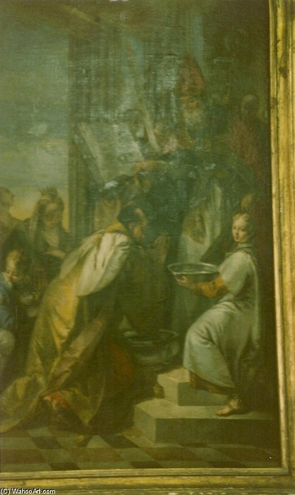 Wikioo.org – L'Enciclopedia delle Belle Arti - Pittura, Opere di Francesco Zugno - Saint Grégoire Baptisant Le Roi D Arménie