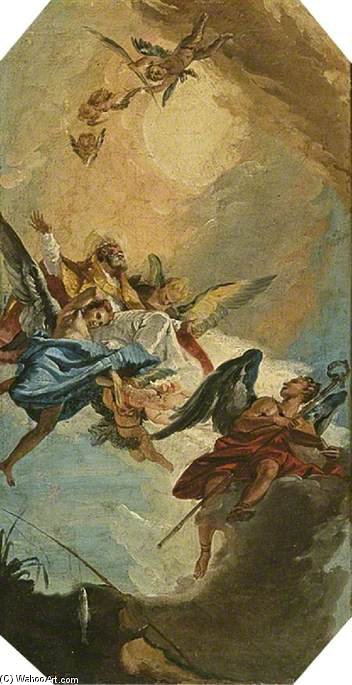 Wikioo.org - The Encyclopedia of Fine Arts - Painting, Artwork by Francesco Zugno - The Apotheosis Of St Zeno
