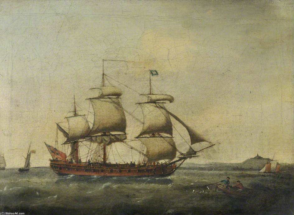 Wikioo.org - The Encyclopedia of Fine Arts - Painting, Artwork by Francis Holman - The East Indiaman 'duke Of Portland'