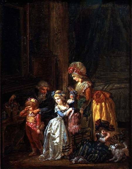 Wikioo.org – La Enciclopedia de las Bellas Artes - Pintura, Obras de arte de François Louis Joseph Watteau (Watteau De Lille) - Día de San Nicolás