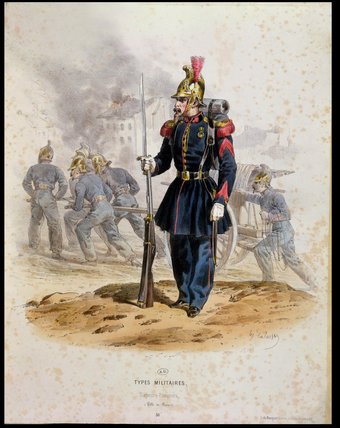 WikiOO.org - Енциклопедія образотворчого мистецтва - Живопис, Картини
 Francois Hippolyte Lalaisse - Paris Firemen