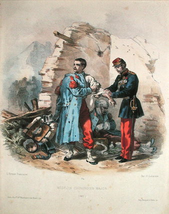 WikiOO.org - Enciklopedija likovnih umjetnosti - Slikarstvo, umjetnička djela Francois Hippolyte Lalaisse - The Army Surgeon