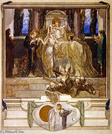 WikiOO.org – 美術百科全書 - 繪畫，作品 Franz Von Bayros - 但丁的“神曲（16）