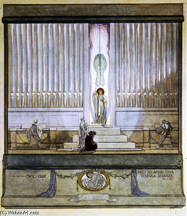 WikiOO.org – 美術百科全書 - 繪畫，作品 Franz Von Bayros - 但丁的“神曲（19）