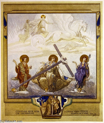 WikiOO.org – 美術百科全書 - 繪畫，作品 Franz Von Bayros - 但丁的“神曲（27）