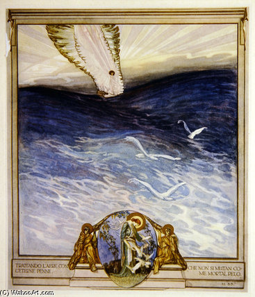 WikiOO.org – 美術百科全書 - 繪畫，作品 Franz Von Bayros - 但丁的“神曲 -