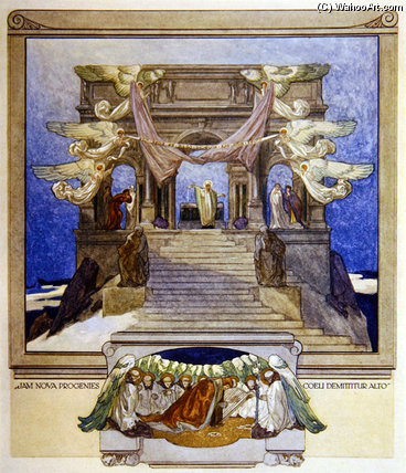 WikiOO.org – 美術百科全書 - 繪畫，作品 Franz Von Bayros - 但丁的“神曲 - （8）