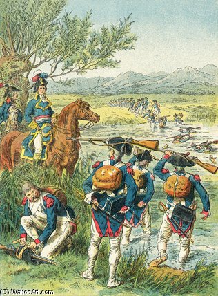 WikiOO.org - Енциклопедія образотворчого мистецтва - Живопис, Картини
 Frederic Theodore Lix - The Battle Of Zurich