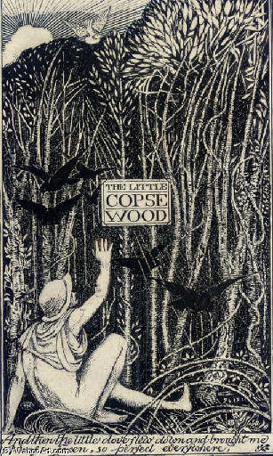 Wikioo.org - The Encyclopedia of Fine Arts - Painting, Artwork by Frederick Cayley Robinson - Copse Wood