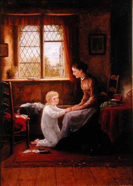 Wikioo.org - The Encyclopedia of Fine Arts - Painting, Artwork by Frederick Daniel Hardy - Bedtime