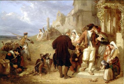 Wikioo.org - The Encyclopedia of Fine Arts - Painting, Artwork by Frederick Goodall - Departure Of The Brittany Conscript