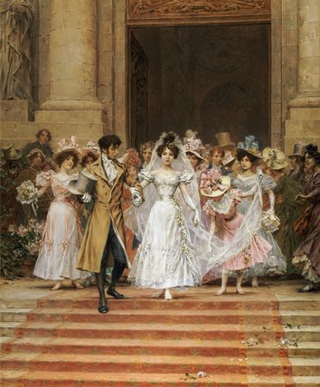 Wikioo.org – L'Encyclopédie des Beaux Arts - Peinture, Oeuvre de Frederick Hendrik Kaemmerer - le mariage , église de r . Roch