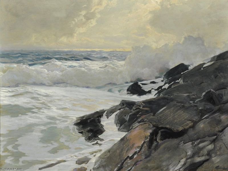 WikiOO.org - دایره المعارف هنرهای زیبا - نقاشی، آثار هنری Frederick Judd Waugh - Along The Coast