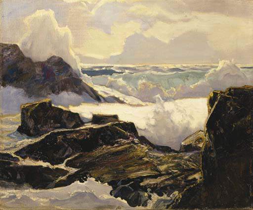 Wikioo.org - Bách khoa toàn thư về mỹ thuật - Vẽ tranh, Tác phẩm nghệ thuật Frederick Judd Waugh - At High Tide