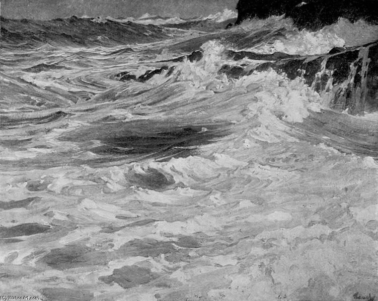 WikiOO.org - Енциклопедія образотворчого мистецтва - Живопис, Картини
 Frederick Judd Waugh - At The Base Of The Cliff