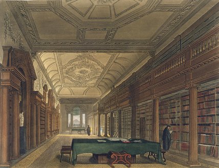 Wikioo.org - The Encyclopedia of Fine Arts - Painting, Artwork by Frederick Mackenzie - Interior Of The Library Of Christ Church