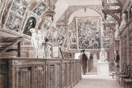 WikiOO.org - אנציקלופדיה לאמנויות יפות - ציור, יצירות אמנות Frederick Mackenzie - Interior Of The Old Perse School