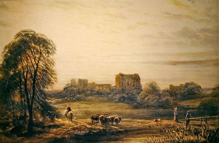 Wikioo.org - The Encyclopedia of Fine Arts - Painting, Artwork by Frederick Nash - Glastonbury Abbey