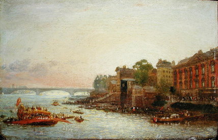 Wikioo.org - The Encyclopedia of Fine Arts - Painting, Artwork by Frederick Nash - Somerset House, London, C.1820 - (30)