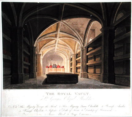Wikioo.org - The Encyclopedia of Fine Arts - Painting, Artwork by Frederick Nash - The Royal Vault, St. George's Chapel, Windsor