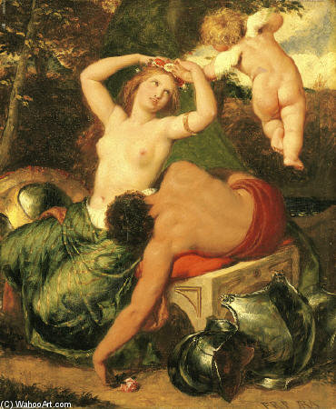 WikiOO.org - Enciclopédia das Belas Artes - Pintura, Arte por Frederick Richard Pickersgill - Crowned By Cupid