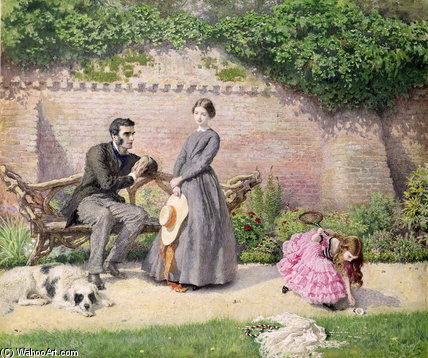 Wikioo.org – L'Enciclopedia delle Belle Arti - Pittura, Opere di Frederick Walker - Rochester e Jane Eyre