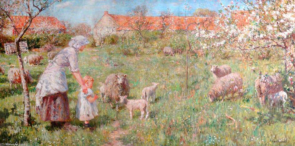 Wikioo.org - The Encyclopedia of Fine Arts - Painting, Artwork by Frederick William Jackson - In The Springtime